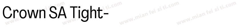 Crown SA Tight字体转换
